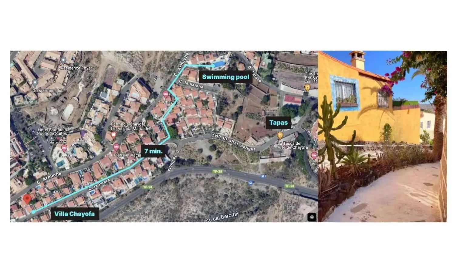 Family Villa With Terrace, Hot Tub, Pool, View And Grill In Chayofa Spain